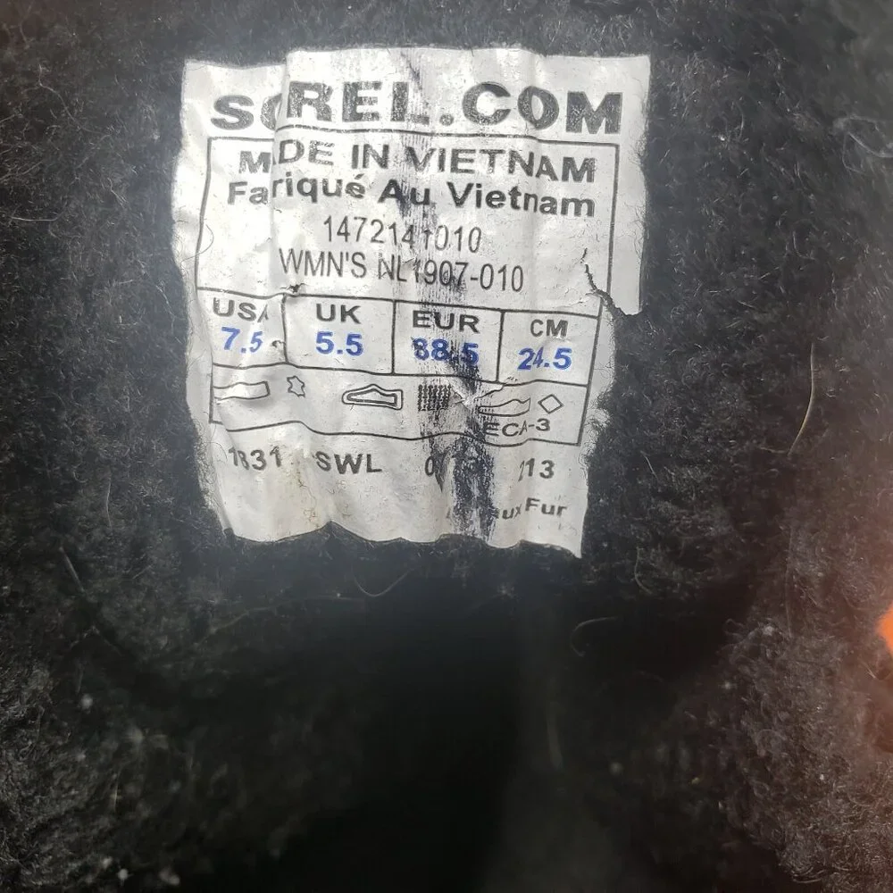 Sorel Tivoli Women's US Size 7.5 Black Waterproof High Winter Boots NL 1907-010 - Picture 11 of 16